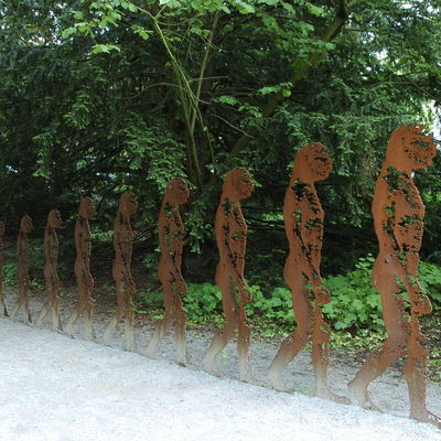 Skulpturen des Kunstweges Menschenspuren