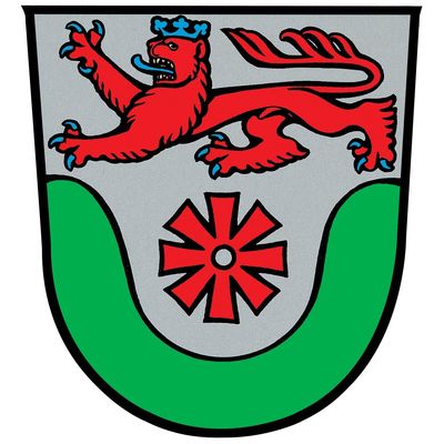 Wappen der Stadt Erkrath in bunt nur für den Gebrauch durch die Stadt Erkrath bestimmt