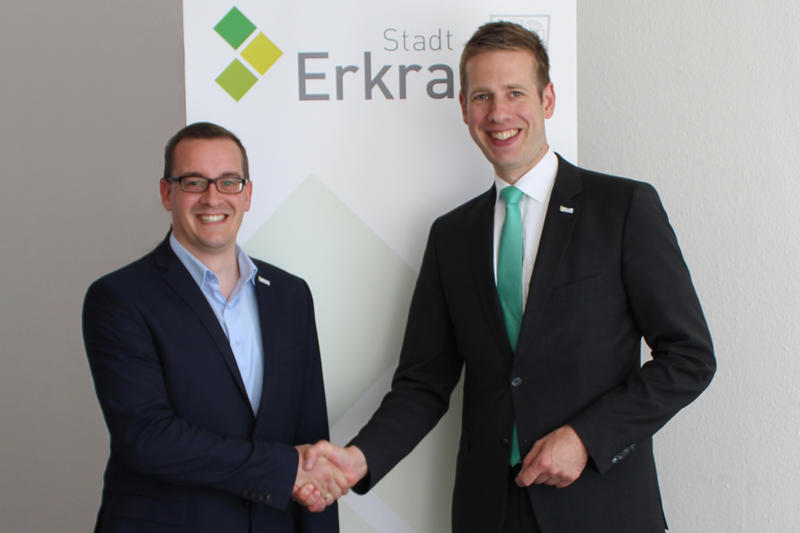 Ab Juli ist Philipp Kalverkamp (links) der neue Digitalisierungsbeauftragte der Stadtverwaltung in Erkrath.