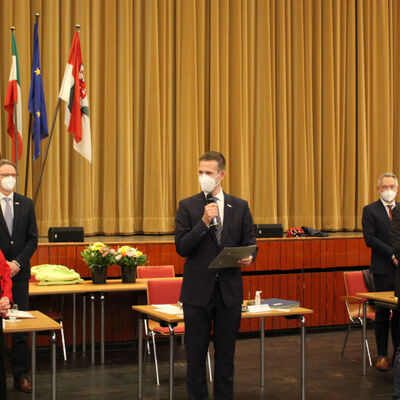Regina Wedding von der CDU und Marc Göckeritz von Bündnis 90 / Die Grünen wurden von den Ratsmitgliedern als Stellvertretung des Bürgermeisters gewählt.