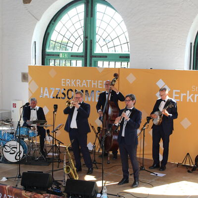 Der Auftritt der Dutch Swing College Band beim Jazzsommer 2022.