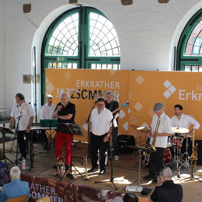 Der Auftritt der Climax Band Cologne beim Erkrather Jazzsommer 2022.