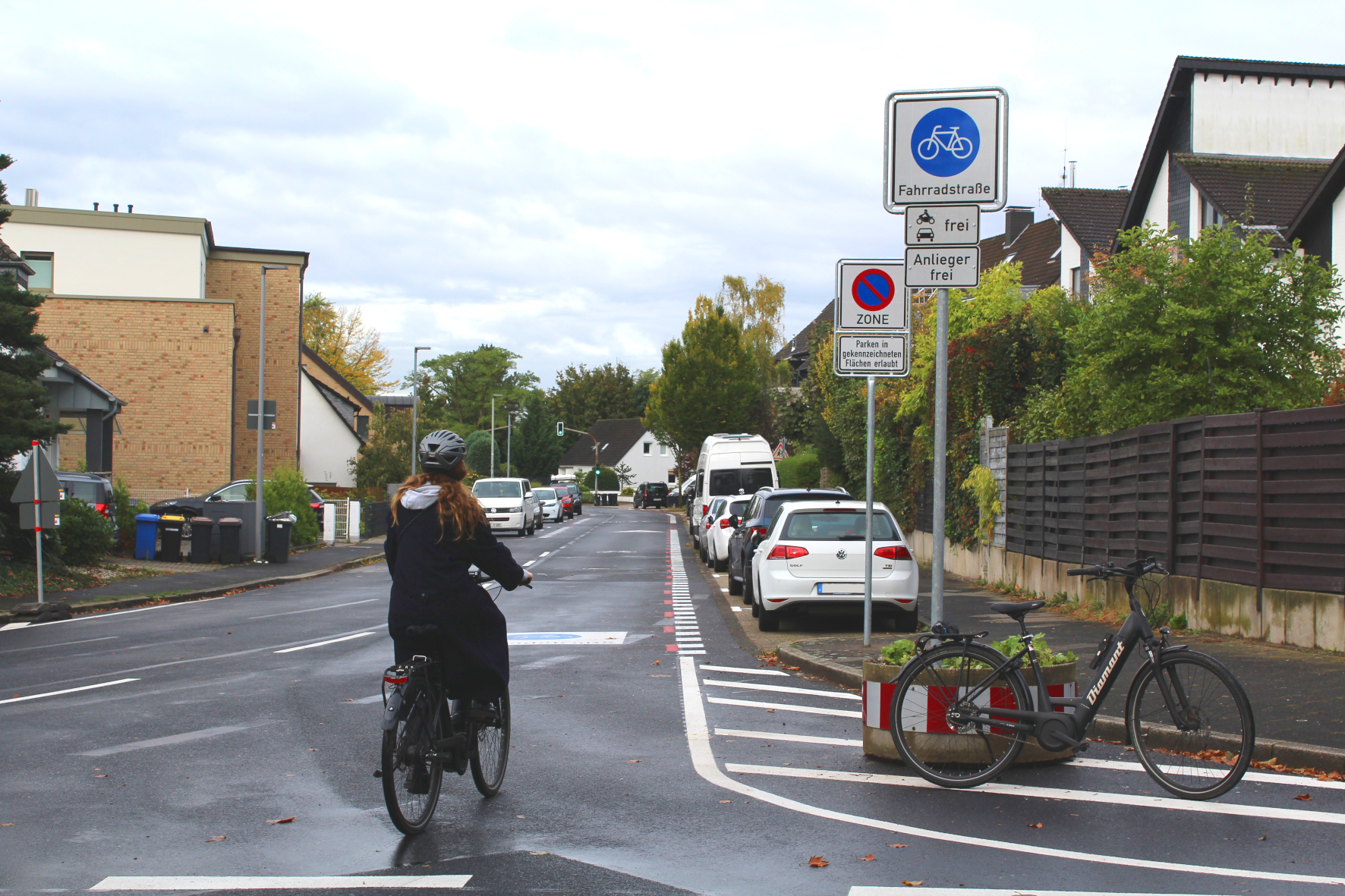 Fahrradstraße am Millrather Weg 
