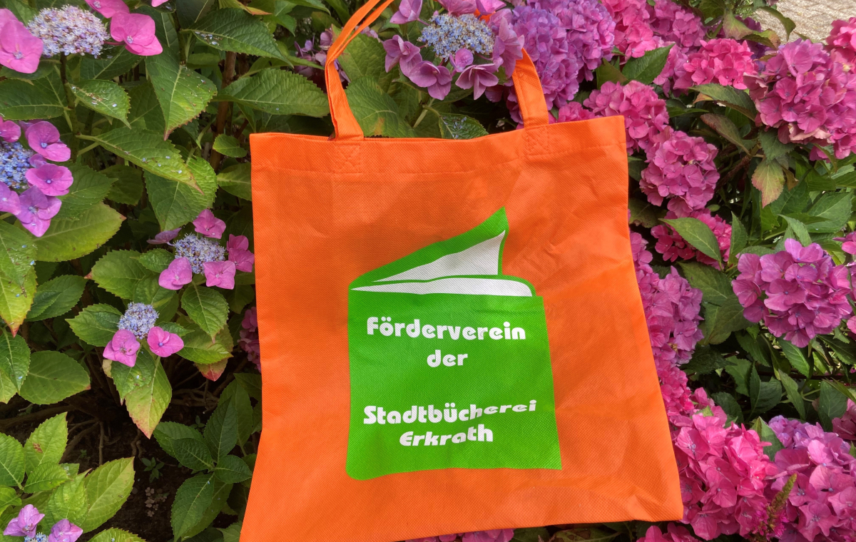 Die „Reisetasche“ des Fördervereins der Stadtbücherei Erkrath.